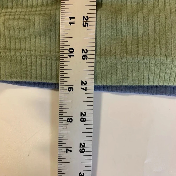 Croft & Barrow Women's Ribbed Cotton ( Lot of 2) Crew Neck Short Sleeves Size XL - Picture 15 of 15